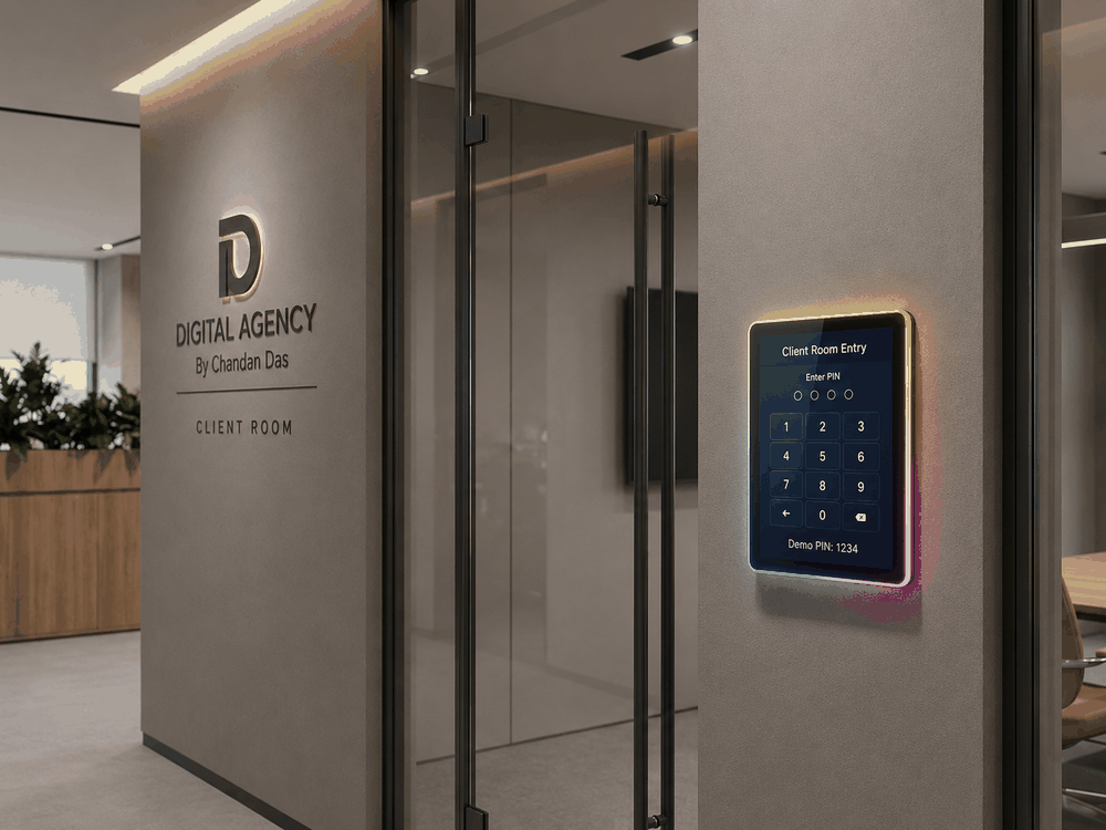 Digital Agency By Chandan Das Client Room Entrance